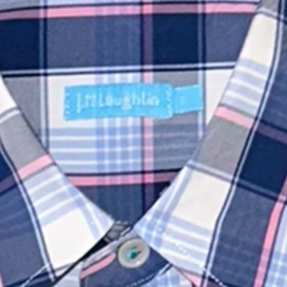 Men's J. McLaughlin Button Up Dress‎ Shirt Plaid Size Large - Picture 5 of 5